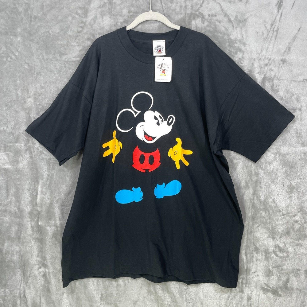 Vtg 90s Disney Designs Mickey Mouse Single Stitch T-Shirt  Size 3X Cotton NWT